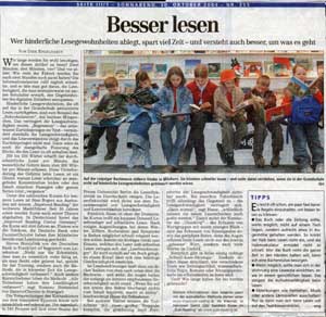 Artikel in der Hannoverschen Allgemeinen Zeitung vom 30. Okt 04 in der Rubrik Beruf und Bildung